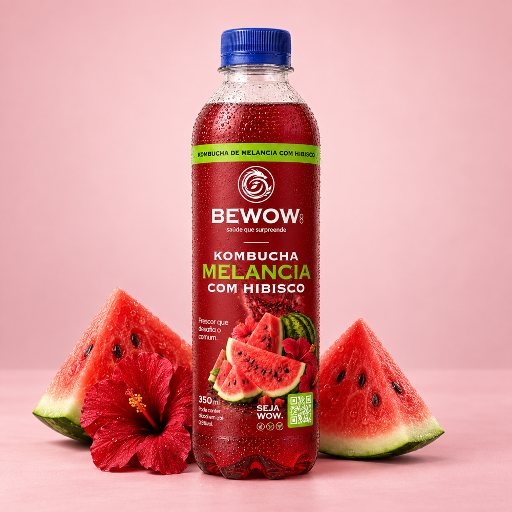 Kombucha Essencial - Caixa com 6 Sabores, Garrafas de 350 ml