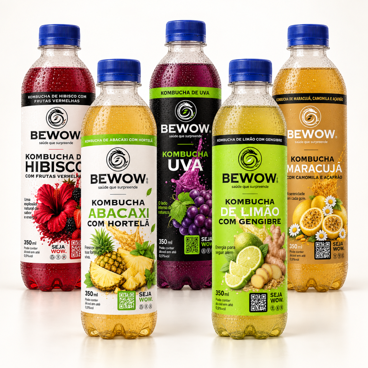 Bewow Kombucha Sabores à Sua Escolha