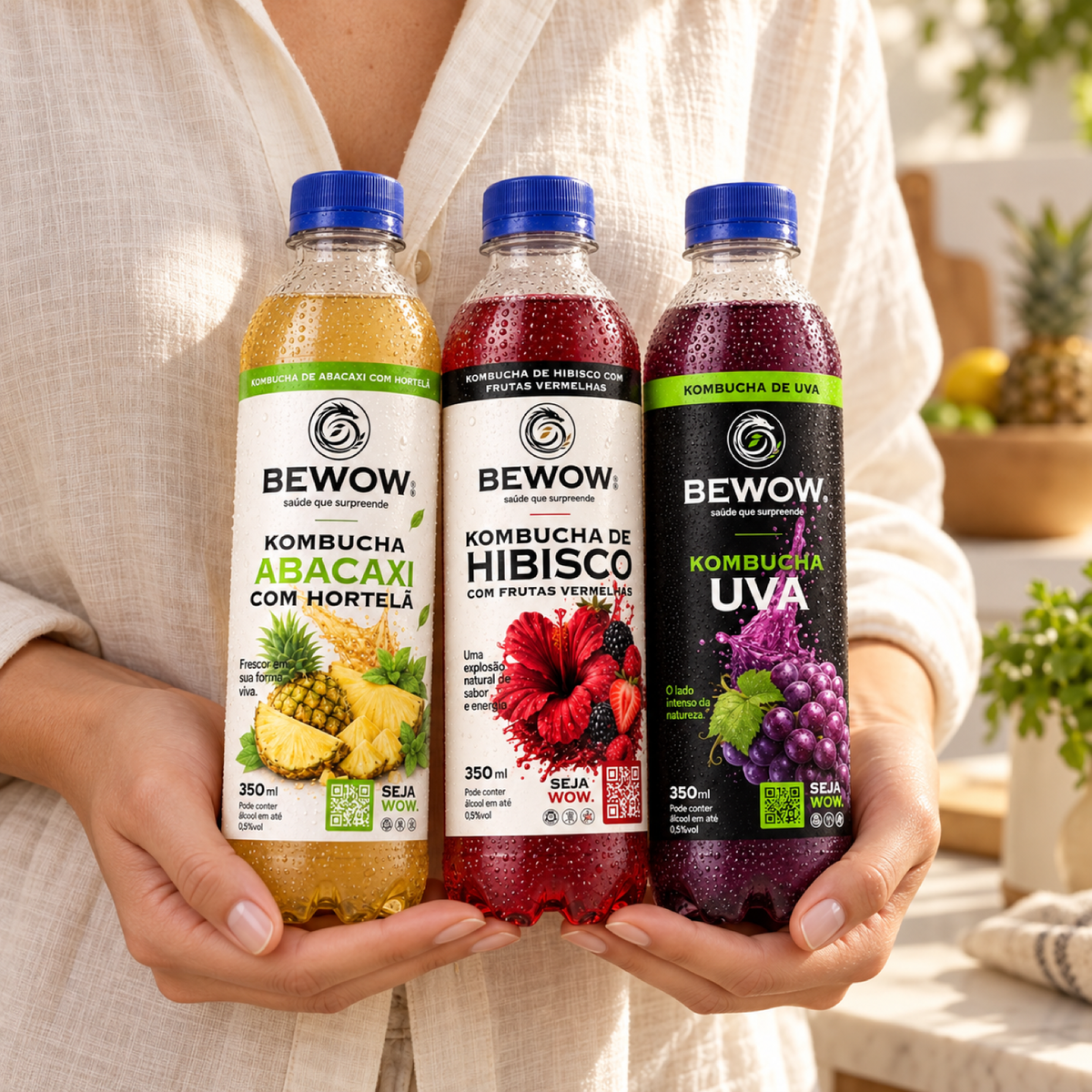 Bewow Kombucha Sabores à Sua Escolha