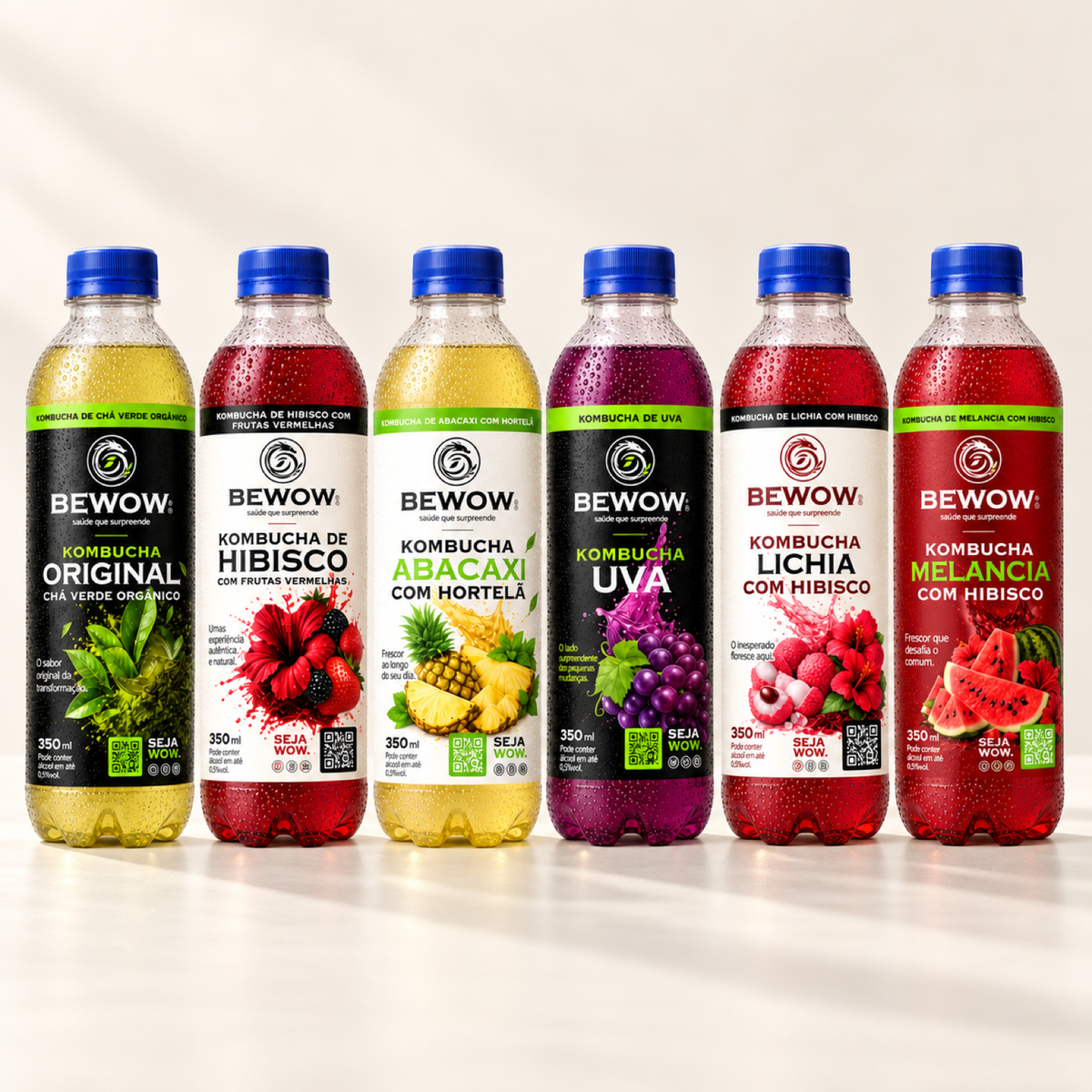 Bewow Kombucha Sabores à Sua Escolha