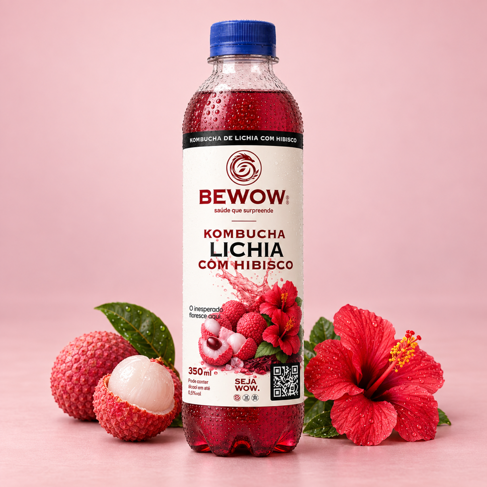 Kombucha Essencial - Caixa com 6 Sabores, Garrafas de 350 ml
